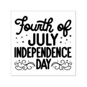 Fourth of July Independence Day Zelfinktende Stempel (Design)