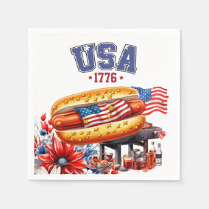 Fourth of July Party Patriottisch VS Amerikaans Servet