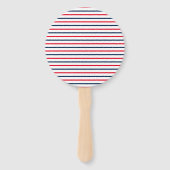 Fourth of July red white blue stripes patriotic Handwaaier (Voorkant)