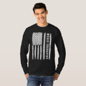 Fourth of July Shirts for Men American Flag musici (Voorkant volledig)