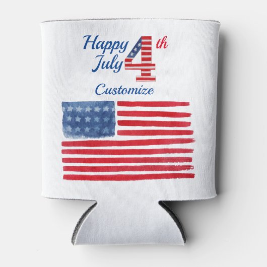 Fourth of July Vlag Koeler (Voorkant)