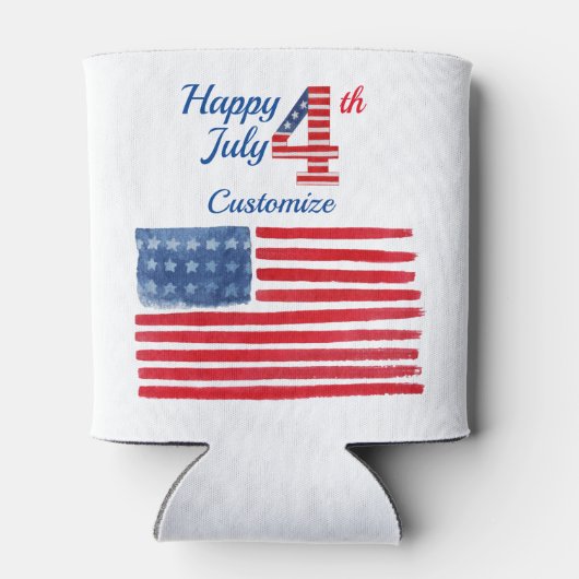 Fourth of July Vlag Koeler (Achterkant)