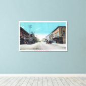 Fourth Street ViewSan Rafael, CA Canvas Afdruk (Insitu (Houten vloer))