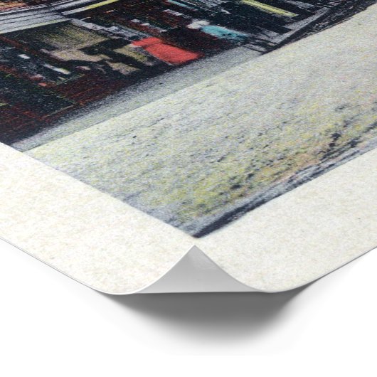 Fourth Street ViewSan Rafael, CA Poster (Hoek)