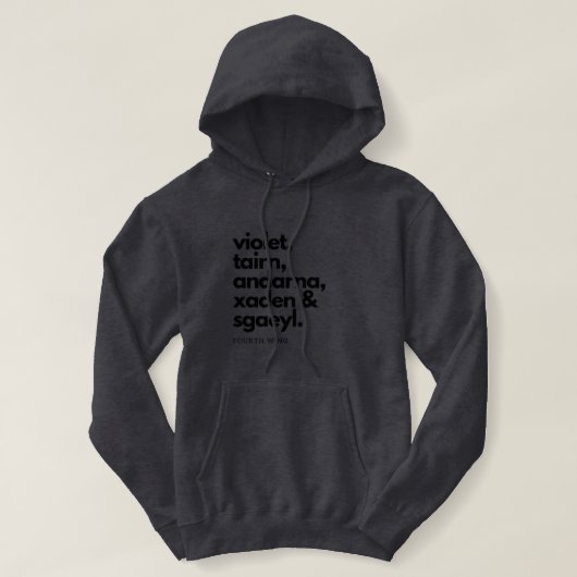 Fourth Wing Hoodie (Design voorkant)
