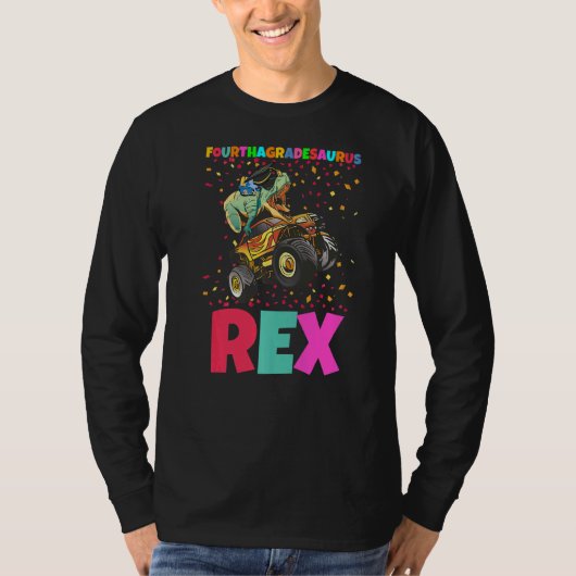 Fourthagradesaurus Rex Rex Vierde graad T-shirt (Voorkant)