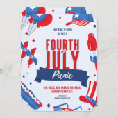 #FourthOfJulyPicnicLiveParadeFireWorksSurpises Kaart (Voorkant / Achterkant)