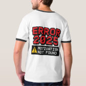 Fout 2025 t-shirt (Achterkant)