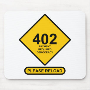 Fout 402: Betaling vereist democratie Muismat