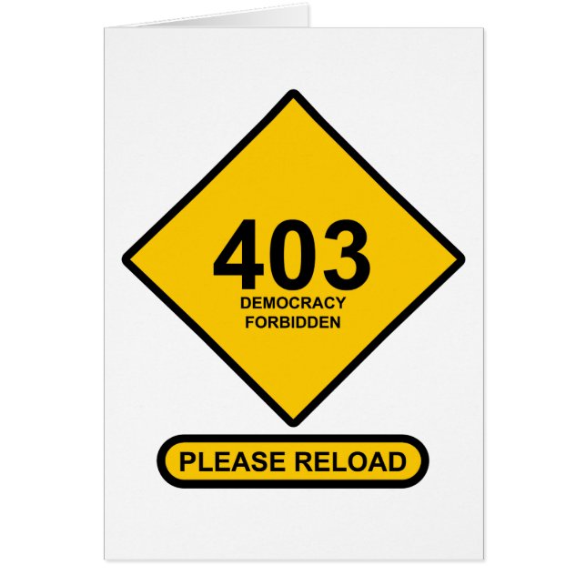 Fout 403: Democratie verboden (Voorkant)