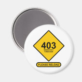 Fout 403: Democratie verboden Magneet (Voorkant / Achterkant)