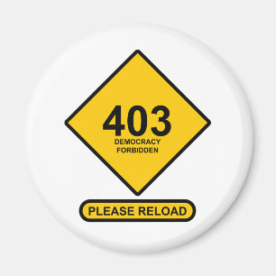 Fout 403: Democratie verboden Magneet
