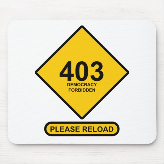 Fout 403: Democratie verboden Muismat (Voorkant)