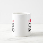 Fout 404 Coffee Nodig grappig mug voor medewerkers Koffiemok (Center)
