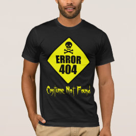 Fout 404 Costume niet gevonden Halloween T-shirt