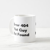 Fout 404 de Hete niet Gevonden niet Mok van de Ker (Voorkant links)