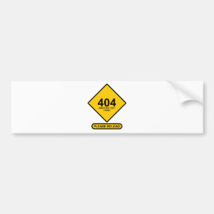 Fout 404: Democratie niet gevonden Bumpersticker
