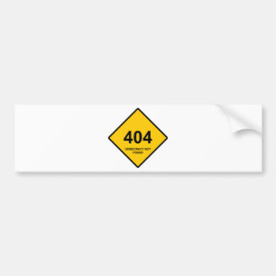 Fout 404: Democratie niet gevonden Bumpersticker