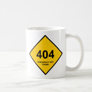 Fout 404: Democratie niet gevonden Koffiemok