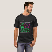 Fout 404: Doel niet gevonden Retro Tech T-shirt (Voorkant volledig)