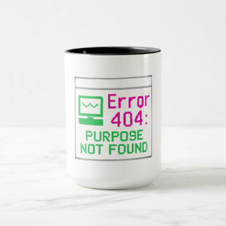 Fout 404: Doel niet gevonden Retro Tech T-shirt Mok