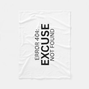 Fout 404 Excuse Niet Gevonden Minimalistische Schr Fleece Deken