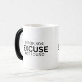 Fout 404: Excuus Niet Gevonden Morphing Mok (Voorkant links)