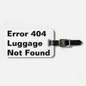 fout 404 grap humor bagagelabel (Voorkant horizontaal)