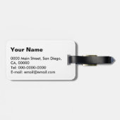 fout 404 grap humor bagagelabel (Achterkant horizontaal)