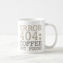 Fout 404 Koffie niet gevonden