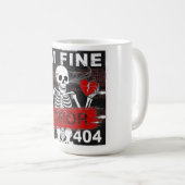 Fout 404 koffiemok (Voorkant rechts)