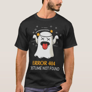 Fout 404 kostuum niet gevonden Grappige Halloween  T-shirt