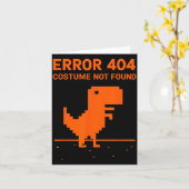 Fout 404 Kostuum Niet Gevonden Grappige Programmeu Kaart (Gele Bloem)