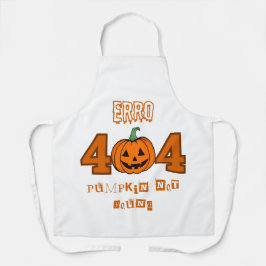 Fout 404 Kostuum niet gevonden Halloween voor vrou Schort