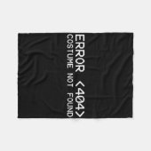 Fout 404 Kostuum niet gevonden Leuk Halloween-prog Fleece Deken (Voorkant (Horizontaal))