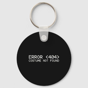 Fout 404 Kostuum niet gevonden Leuk Halloween-prog Sleutelhanger