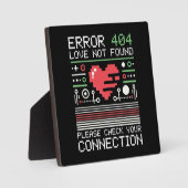 Fout 404 Liefde niet gevonden, grappige anti-Valen Fotoplaat (Voorkant)