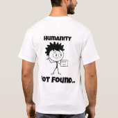 Fout 404 - Menselijkheid niet gevonden - Tech Fun T-shirt (Achterkant)