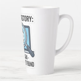Fout 404 mok - Grappige IT koffiekop