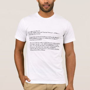 Fout 404-niet FoundFrom RFC 2068 Hypertext ra... T-shirt