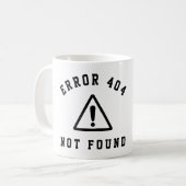 FOUT 404 - NIET GEVONDEN - FUNNY WEB DEVELOPER KOFFIEMOK (Voorkant links)
