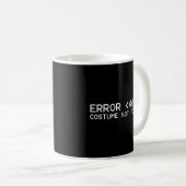 Fout 404 Niet gevonden Halloween 2019 Programmer Koffiemok (Voorkant rechts)