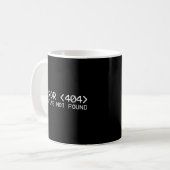 Fout 404 Niet gevonden Halloween 2019 Programmer Koffiemok (Voorkant links)