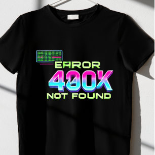 Fout 404: niet gevonden t-shirt