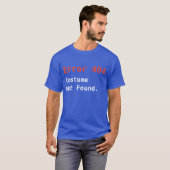 Fout 404 Ongevonden kostuum, anti-Halloween geek T-shirt (Voorkant volledig)