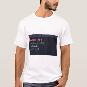 Fout 404 Oplossing Niet Gevonden Grappige Nieuwe T T-shirt