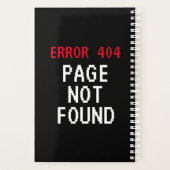 Fout 404 Pagina niet gevonden planner voor het wer (Achterkant)
