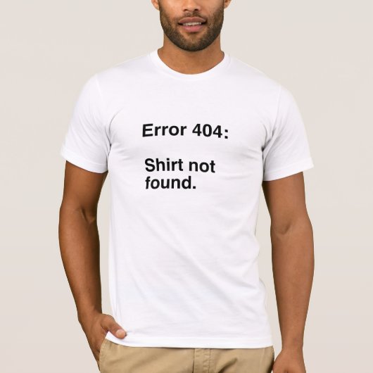 Fout 404 t-shirt (Voorkant)