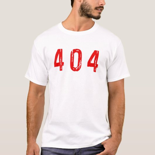 Fout 404 t-shirt (Voorkant)