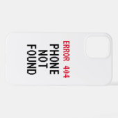 Fout 404 Telefoon niet gevonden grappige iPhone 12 Hoesje (Achterkant horizontaal)